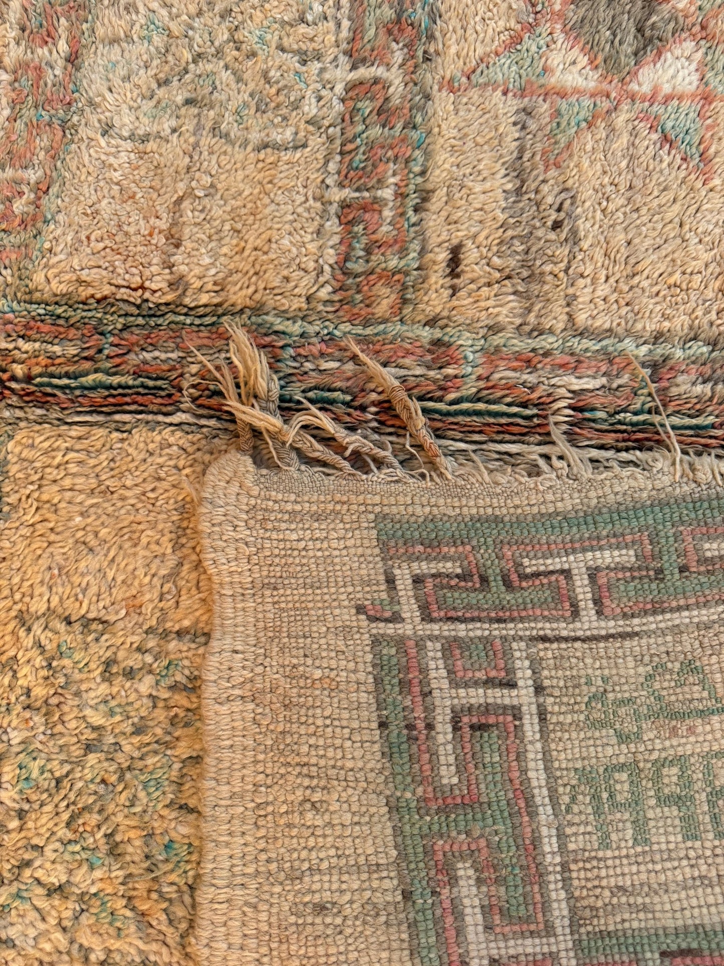 Vintage Moroccan Zemour Rug - 247cm x 174cm - Rohi Threads