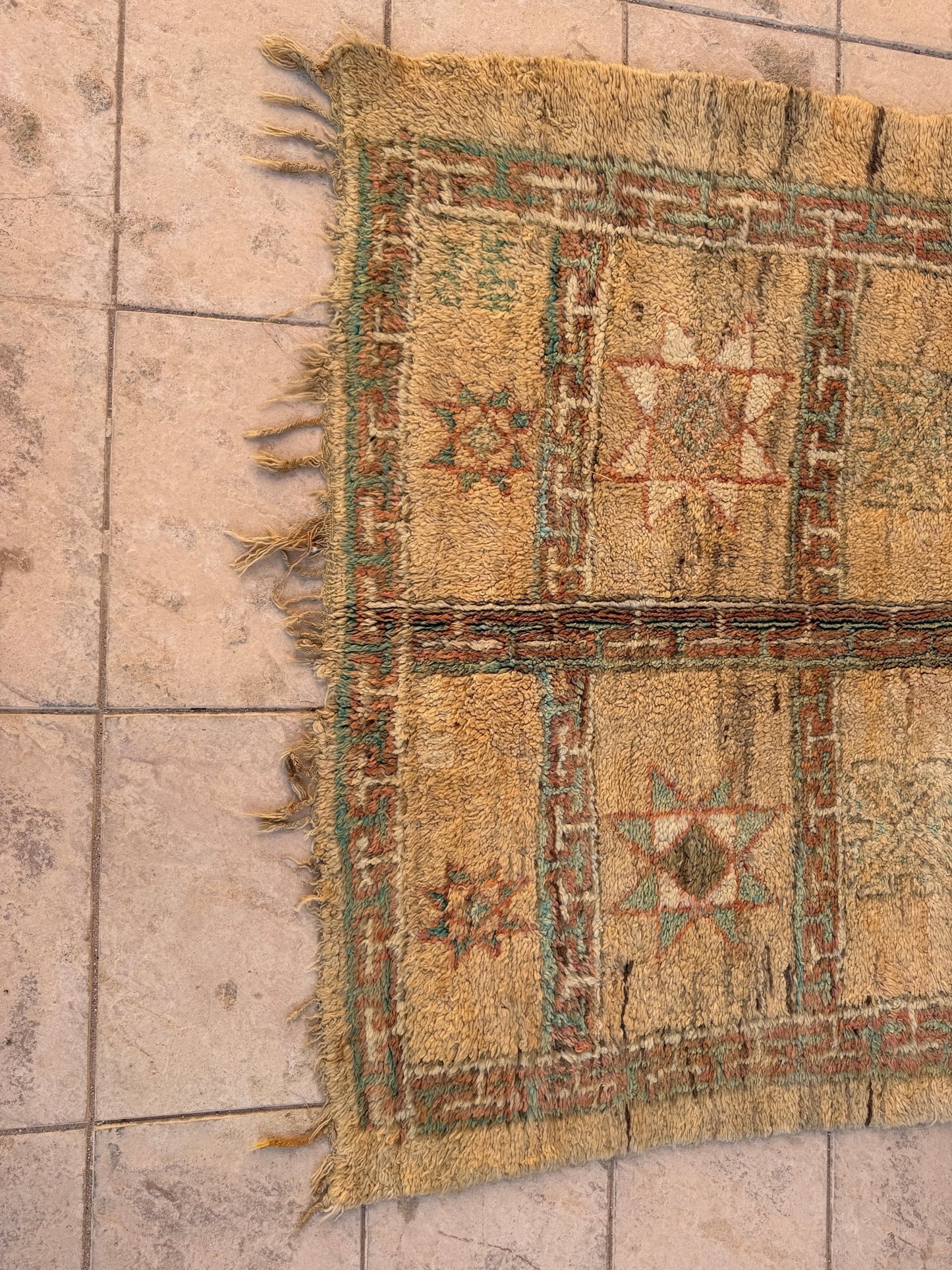 Vintage Moroccan Zemour Rug - 247cm x 174cm - Rohi Threads