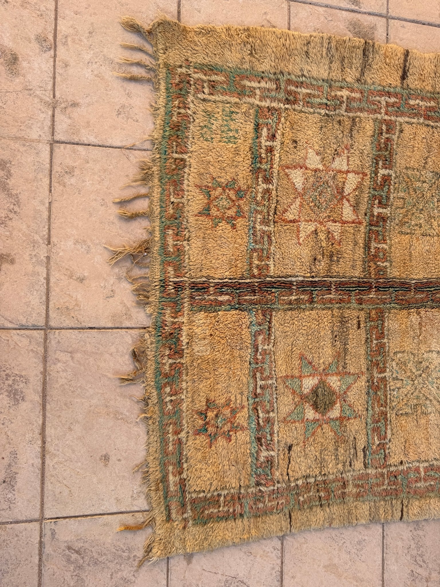 Vintage Moroccan Zemour Rug - 247cm x 174cm - Rohi Threads